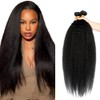 20 22 24 Inch Natural Black Color Kinky Straight Bundles
