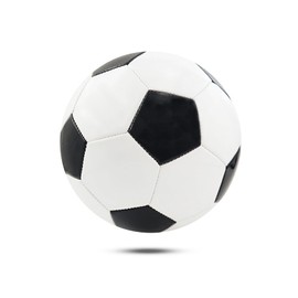 SOONHUA Children Soccer Ball Traditional Size 4 Black And White Football Interactive Game Match for Indoor Outdoor Excercise Team Training