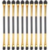 20 Piezas Brochas de Sombras de Ojos, Doradas de Doble