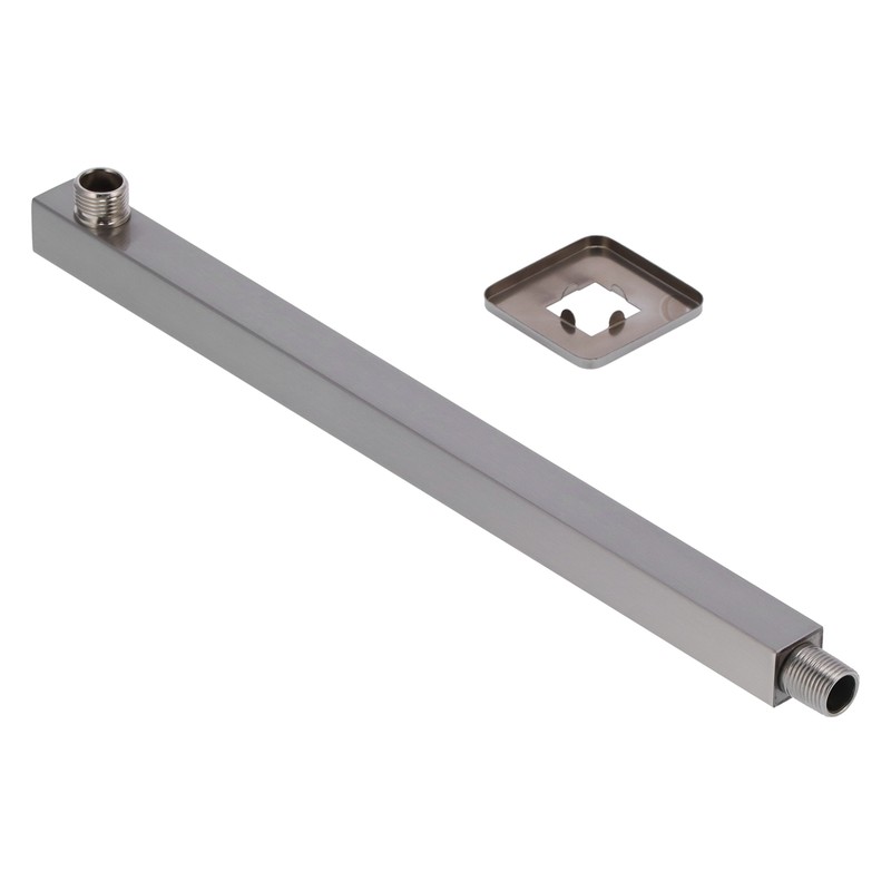 NPT1/2 Wall Mounted Shower Arm Brushed Concealed Stainless Steel Shower