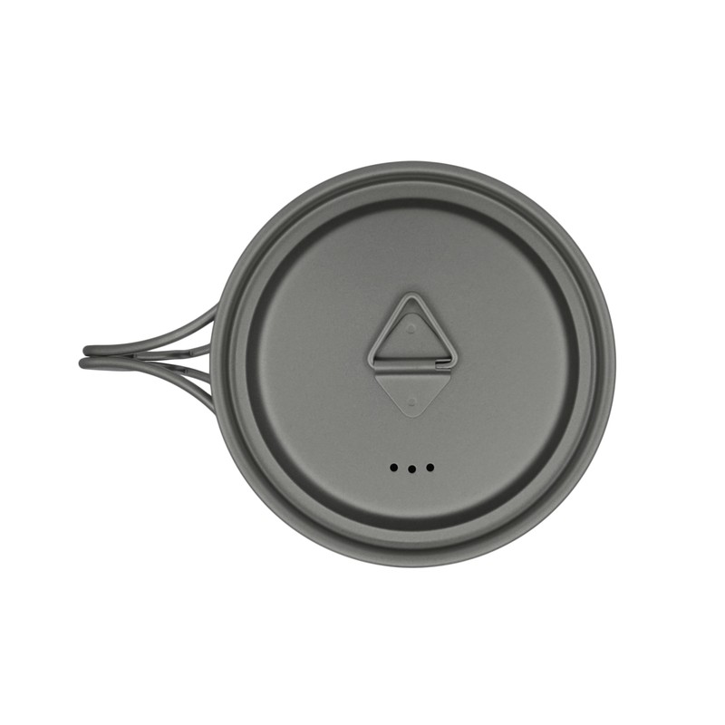 Kuvik 650ml Titanium Pot with Lid - Ultralight and Compact