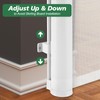 Reinforced 24 Inch Tall Retractable Baby Gates for Dogs, Short