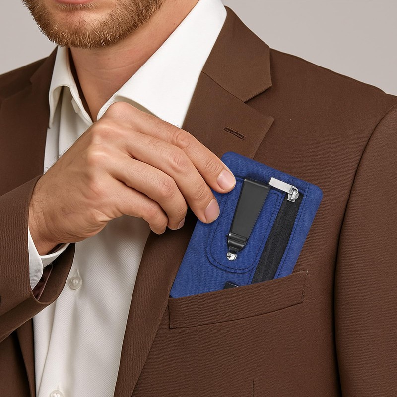 XLIUAX Money Clip, RFID Belt Wallet Travel Wallet Blocking Clip