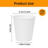 Whonline Paper Drinking Cups, 200 Pack 3 oz, White, Disposable,
