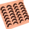 JIMIRE False Eyelashes 14 Pairs Full Faux Mink Lashes Fluffy