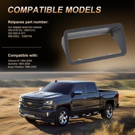 Covnikyer Tailgate Lift Handle Bezel Trim Compatible with 1994-2004 Chevy S10, 1994-2004 GMC Sonoma, 1996-2000 Isuzu Hombre Replace Tail gate Lift Latch Handle Cover 15007219