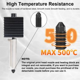 IdeaFormer 5pcs 0.8 mm A1/A1 Mini Nozzle Hardened Steel Nozzle for Bambulab A1/A1 Mini, Extruder Hotend Hardened Steel Nozzles for Bambu Lab A1/A1 Mini 3D Printer Nozzles