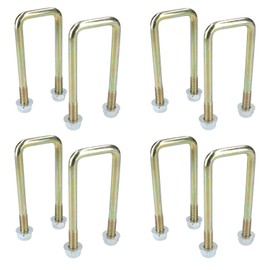 8 Pack M10 40mm x 110mm U-Bolt N-Bolt for Trailers with Nuts HIGH TENSILE