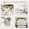 60PCS Floral Wax Seal Sticker Set for Wedding Invitations, Self
