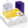 8-Gallon Trash Bags Bathroom Trash-Bags - Medium Unscented Clear White