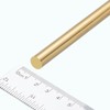 sourcing map Brass Rod,Brass Solid Round Rod 1.5mm/0.06inch Diameter 200mm