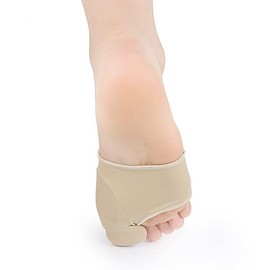 SATiNU 外反母趾 サポーター 足指 パッド 外反母趾対策 ジェルパッド (A ベージュ, M)