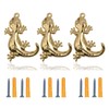 ALIWINER Gold Gecko Hooks Hanging Wall Mounted Hooks Set Decorative