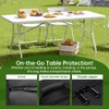 QYILUARE 6 Ft Folding Table Storage Bag-Water-Resistant Heavy Duty Large