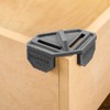 1/2'' Rockler Clamp It Clips (4 Pack, Dark Gray) -