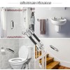 SUS304 acero inoxidable antideslizante baño barra de agarre 2 piezas