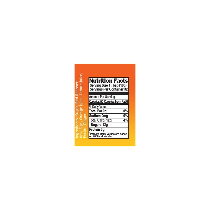 Beachsquatch Frog Jam (Figs, Raspberries, Orange, Ginger), 20 ounce jar