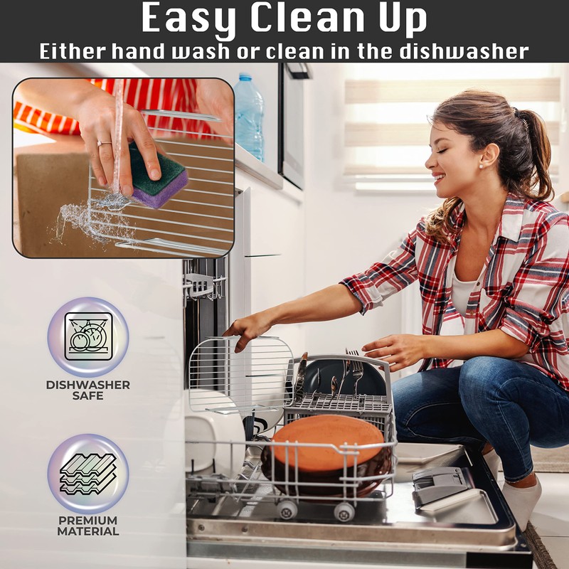 2 Stainless Steel 304 Reversible Multi Layer Racks compatible with