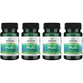 Swanson Daily Multivitamin Without Minerals 30 Veg Capsules (4 Pack)