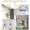 Mkono Ceiling Hooks for Hanging Plants, Heavy Duty Metal Plant