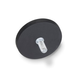 Ganter Threaded Stem Standard Elements – Magnets and Rubber – 1 x Black Green 51.3 – ND – 43 – Black