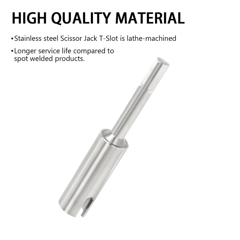 scottchen PRO RV Scissor Jack Slotted Drill Attachment, 5inch Long