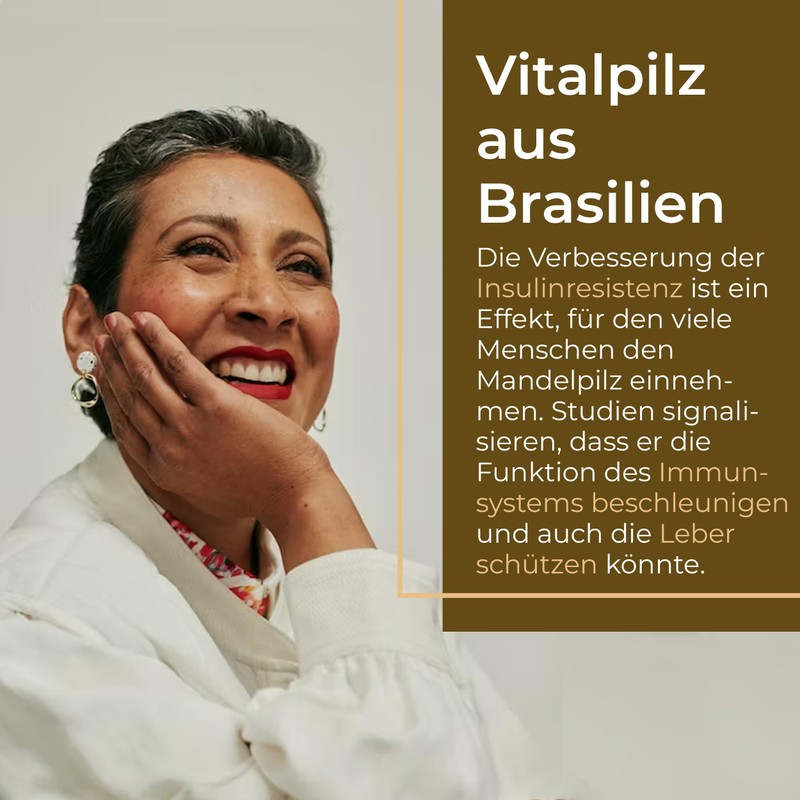 Viktilabs© Almond Mushroom - Agaricus Blazei - Capsules High Dose