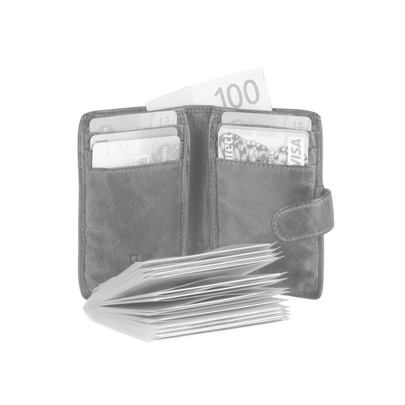 Bear Design Card Holder Mini Wallet Small Blue