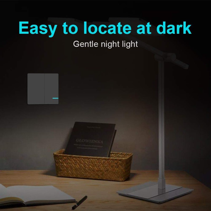 Wireless Lights Switch Kit, Thinkbee 2 Gang Wall Switch with