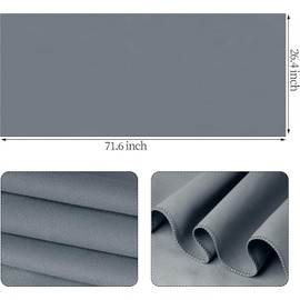 Fsfsdg Yoga Towel, Non Slip Microfiber Yoga Mat Towel for Pilates Fitness Essentials Men and Women(Gray)