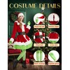 Boveco Christmas Dress for Women 5 Pcs Furry Costume Suit