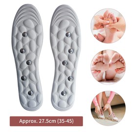 EUYKQNOI Einlagen Zum Abnehmen, Magnetische Einlegesohlen, Einlagen Original, Einlegesohlen, Akupressur Einlegesohlen, Akupressur Sohlen, Einlage Für Schmerzende Füße, Bequem Atmungsaktiv,35-45