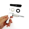 JZK Chrome Plated Toilet Flush Handle Replacement Side Action, Toilet