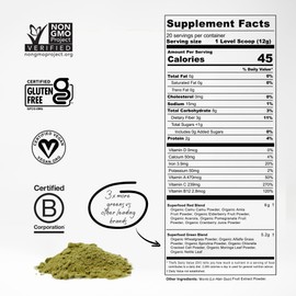 fitppl Organic Greens Superfood Powder & Super Reds w/Camu Camu, Chlorella, Spirulina, Moringa Powder for Immune Support & Gut Health | Sustainable, Stevia & Gluten Free, Daily Greens Supplement