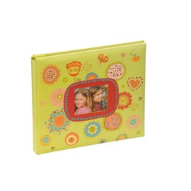 Kenro Green Festival Childrens Scrapbook Colourful Patterned Paper with Photo Window - SCR101GN