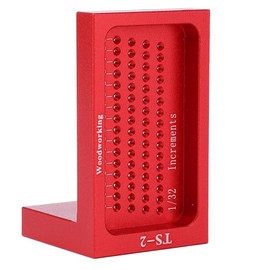Cross Calibration Ruler T Type Woodworking Hole Scribing Gauge Aluminum Alloy Scribering Gauge Scribe Mark Measuring Tool