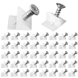 Ewwtrey 120 Pcs Drawer Repair Kit, Drawer Supports Wedges, Plastic Drawer Bottom Sagging Repair Fix Mending Wedges with Screws for Furniture Chest Sagging Drawer Bottom Repair Fixing Wedges