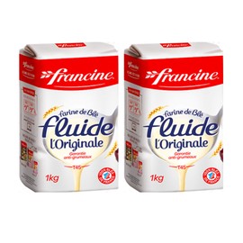 Francine Farine de ble Fluide - French Imported T45 Original Fluid Wheat Flour, (2 Pack, Total of 2kg)