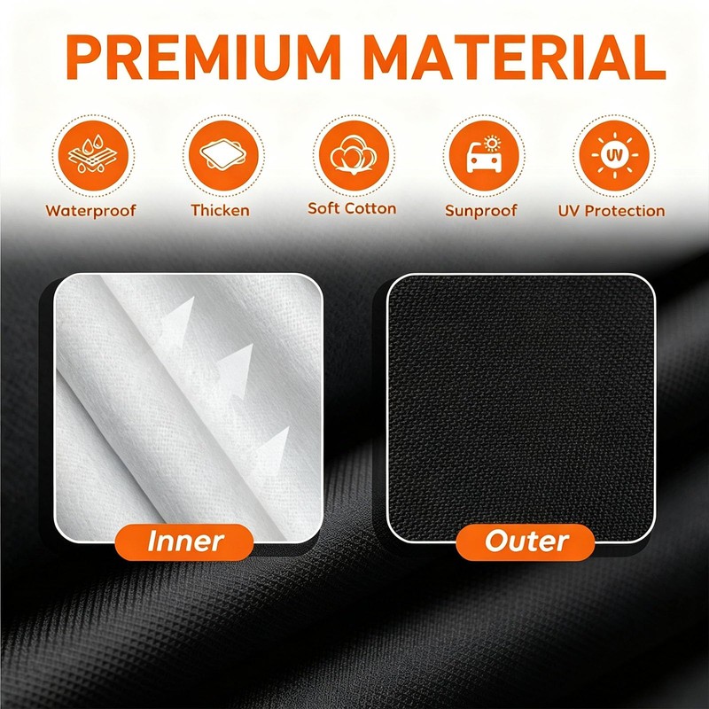 Waterproof Car Cover All Weather,Universal Fit A3 188-193in