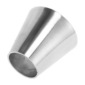 Motoforti Mandrel Exhaust Bend Elbow Concentric Reducer Car Exhaust Pipe Tubing Piping Adapter 1.5" OD to 2.5" OD 201 Stainless Steel Silver Tone