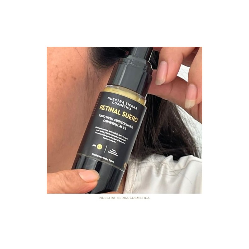 Nuestra Tierra Cosmética Retinal Suero Facial Perfeccionador, con Retinal al
