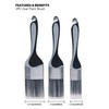 ROLLINGDOG Oval Cutting Brush Set, 1.5", 2", 2.5" for Window