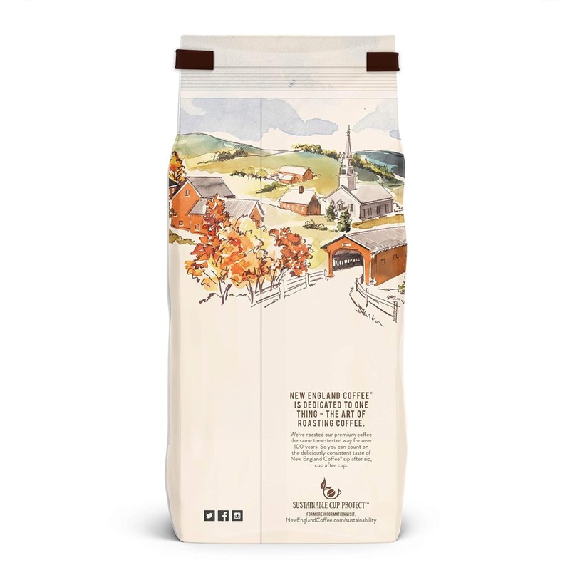 New England Coffee Pumpkin Spice Medium Roast Ground Coffee, 11oz