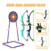 Kmuxilal 2 Pack Kids Bow and Arrow Set with LED