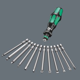 Wera - 5059297001 Kraftform Kompakt 62 Bitholding Screwdriver and Pouch Set, 33-Pieces