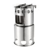 Lixada Portable Stainless Steel Lightweight Wood Stove Outdoor Cooking Picnic