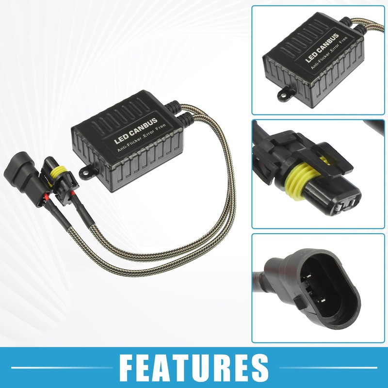 A ABSOPRO LED Car Headlight Canbus Decoder Replace C20 9005