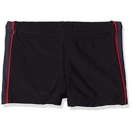 Haute Pression Jungen B16 Badehose, Noir/Gris/Rouge, 10A