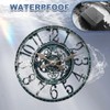 YTAONS Outdoor Wall Clock for Garden, Patio and Deck, 12in