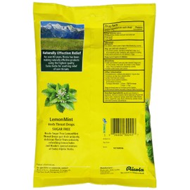 Ricola Ricola LemonMint Cough Suppressant Herb Throat Drops, Sugar Free, 45 Drops (Pack of 12), Fights Coughs Naturally, Soothes Throats
